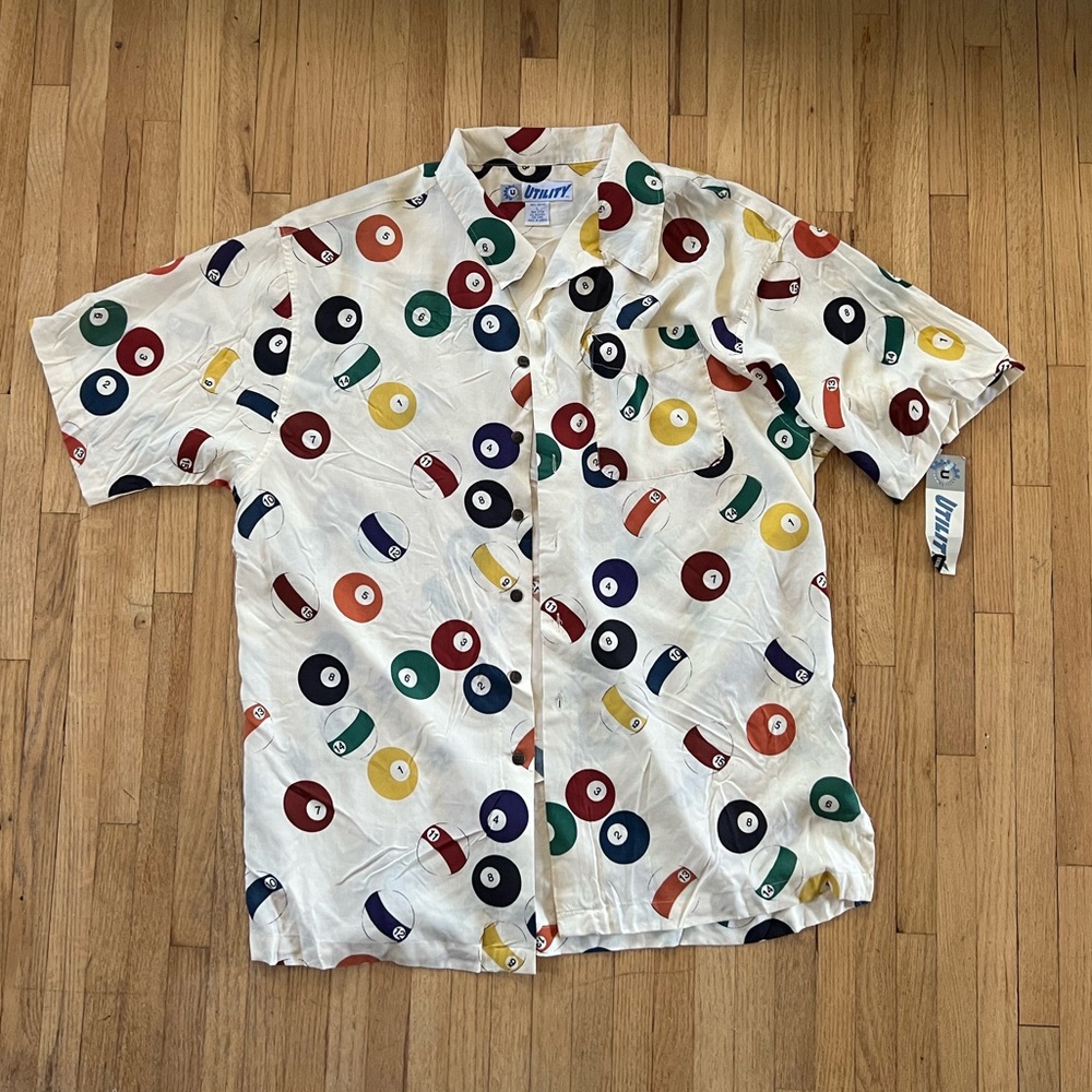 Vintage Billards Button Down